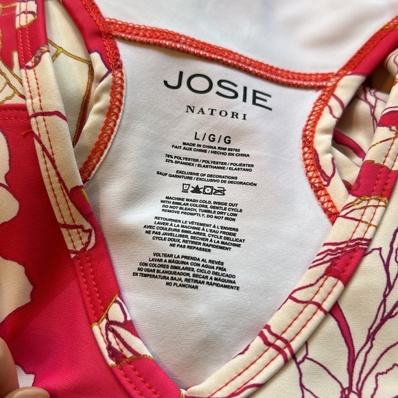 NWT Natori Josie Solstice Floral Poppy Tennis Dress Women's size L - Picture 8 of 9